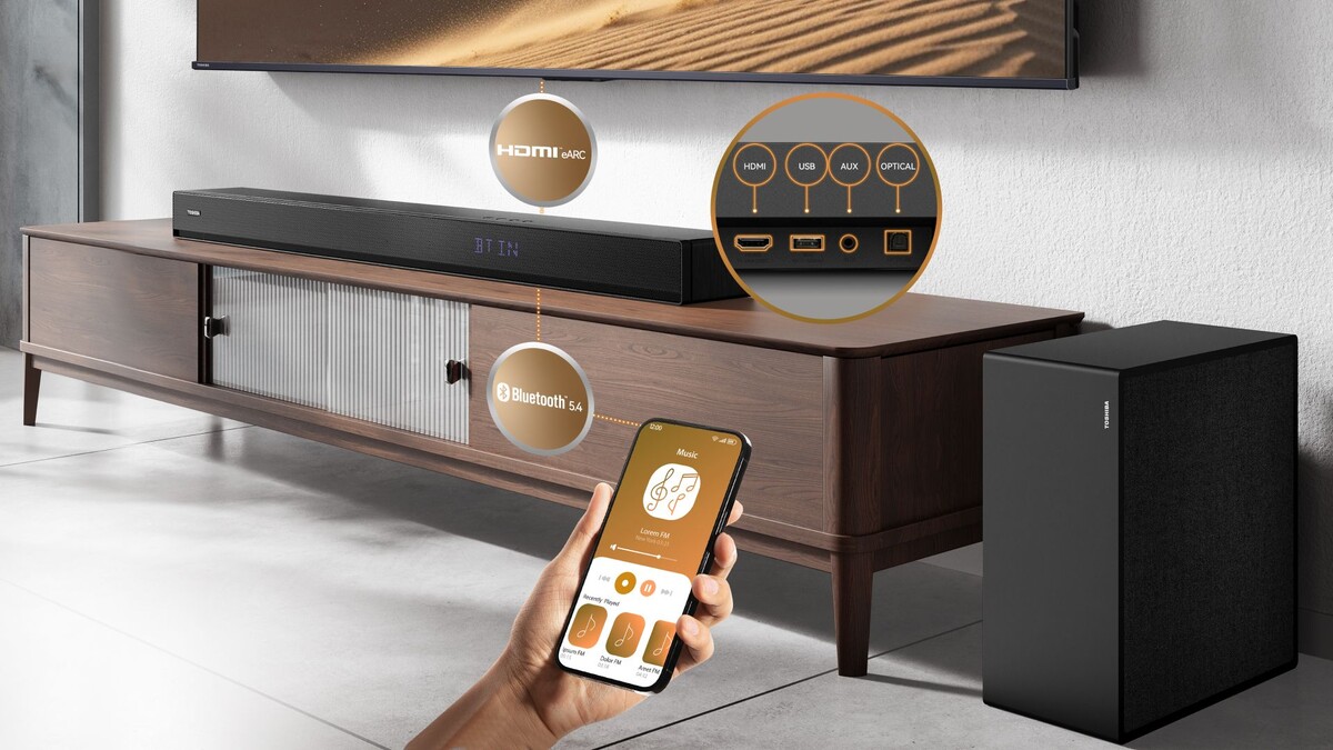 Нажимайте «Пуск» — и наслаждайтесь. Для подключения можно выбрать Bluetooth 5.4, HDMI ARC, оптический вход или разъем AUX.