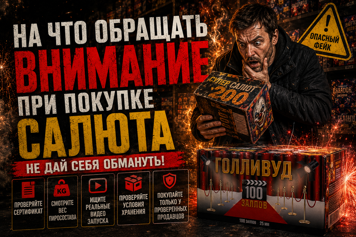 На что обращать внимание при покупке салюта в 2026 году