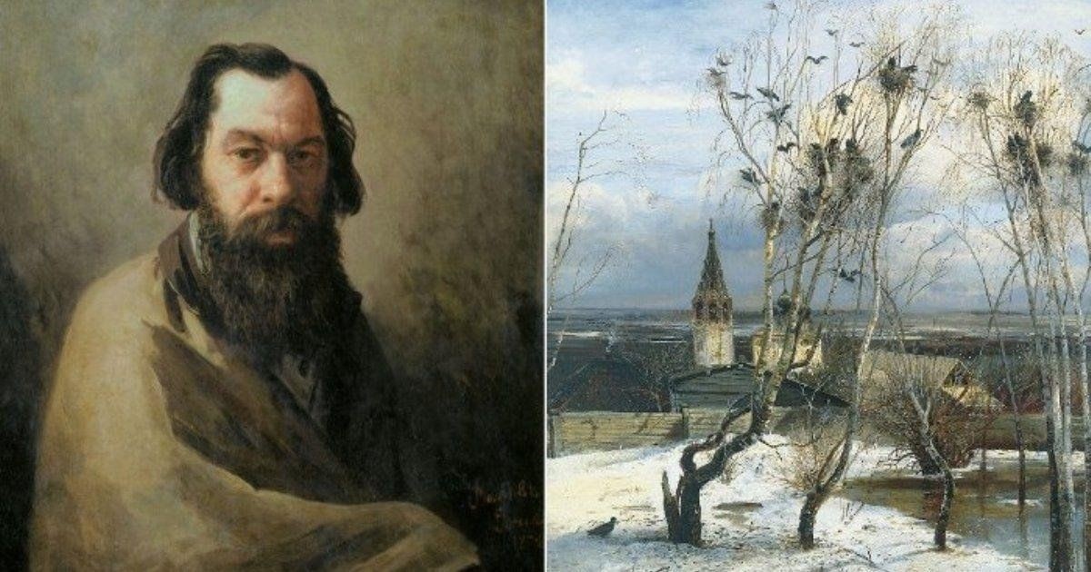 Портрет художника Алексея Кондратьевича Саврасова», 1884 год. И.П.Волков.