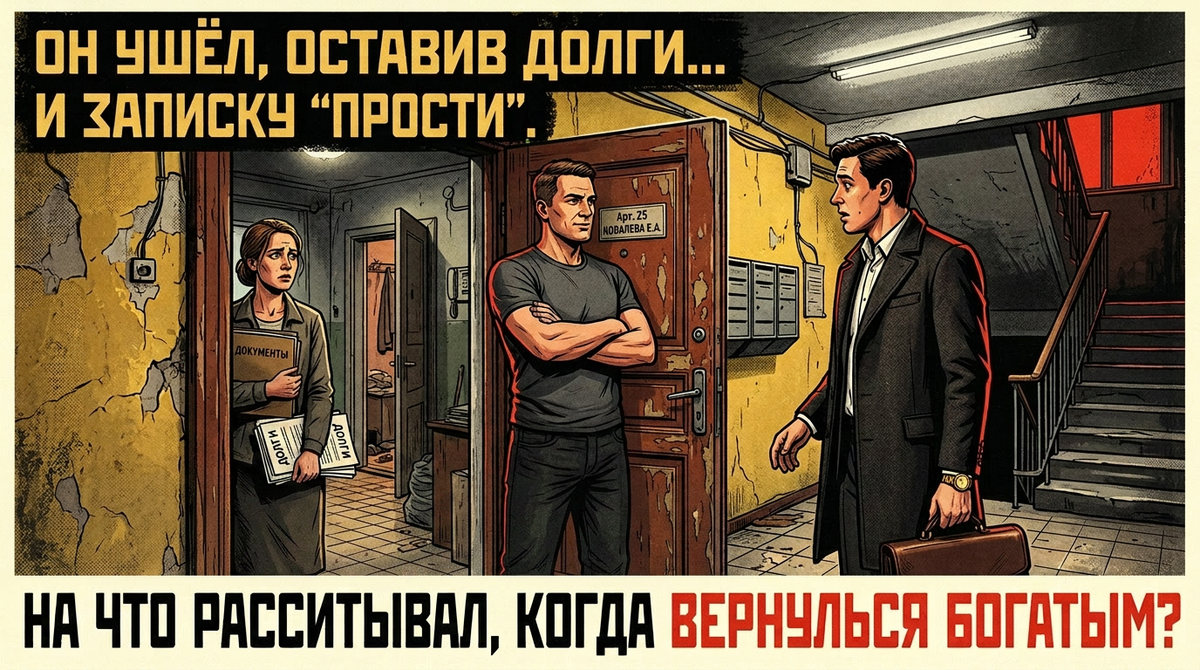 Он ушёл, оставив долги и записку Прости