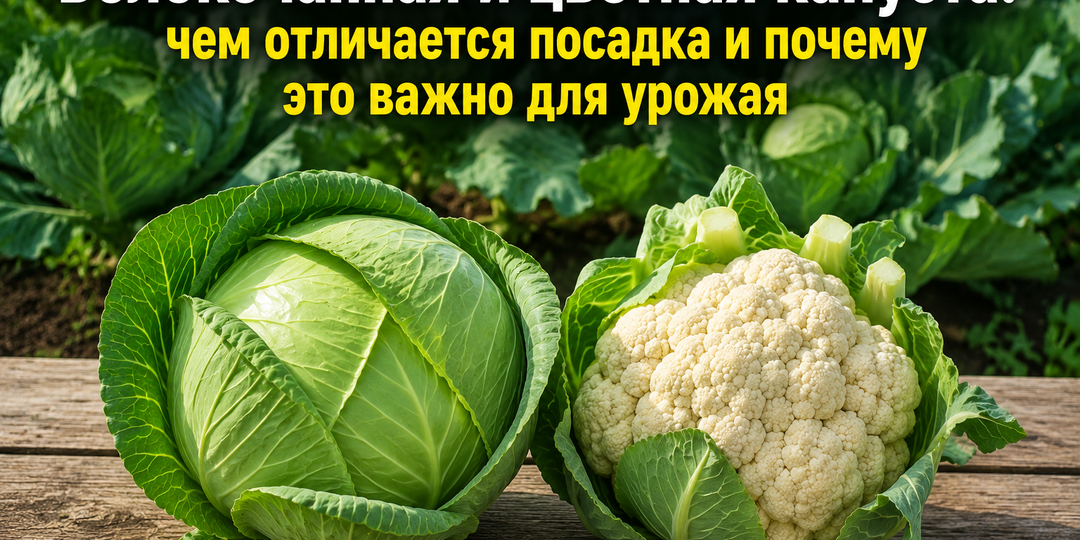 Белокочанная и цветная капуста: чем отличается посадка и почему это важно для урожая