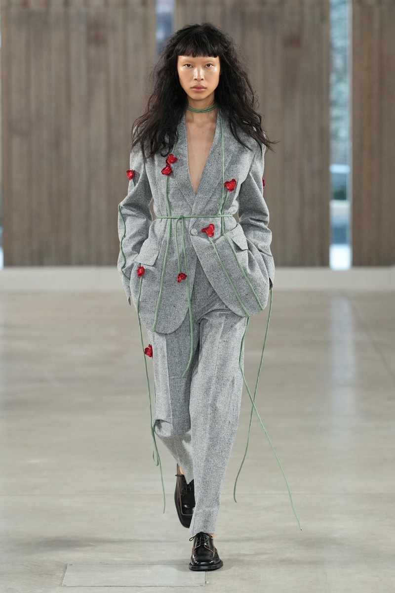 СЕРЫЕ БРЮКИ 2026 - MOSCHINO