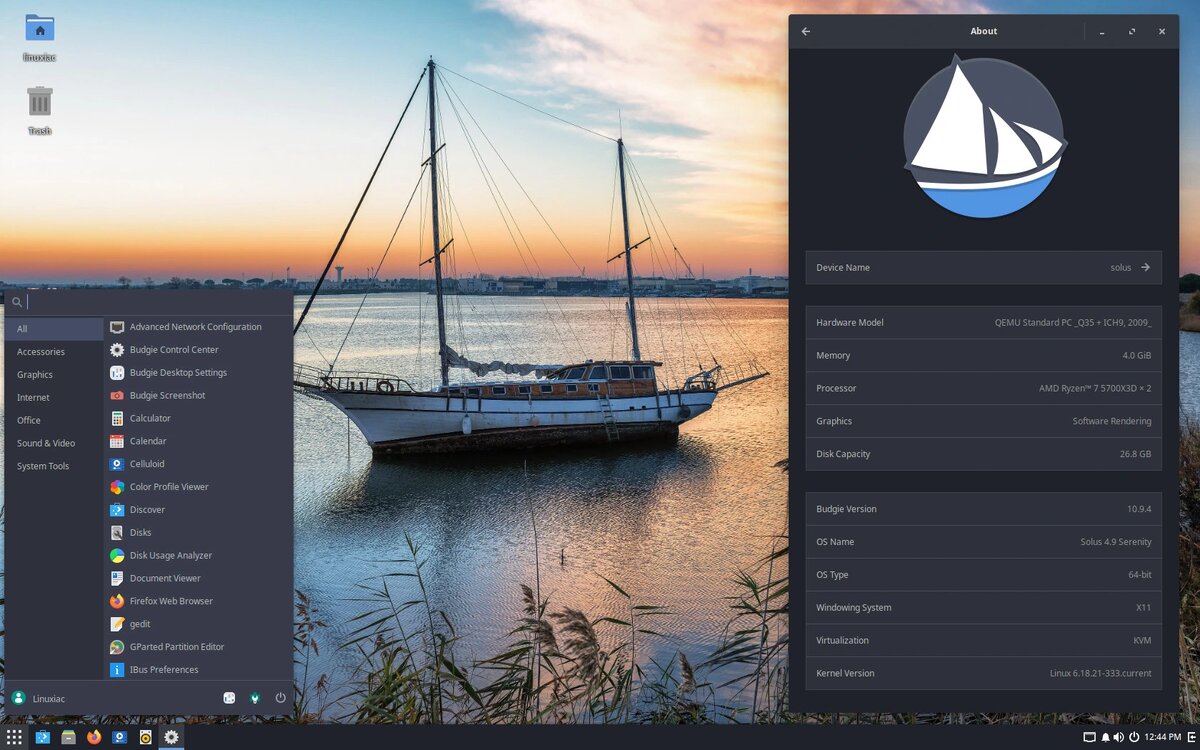 Обновление Serenity: состоялся релиз дистрибутива Solus 4.9