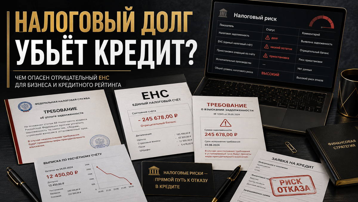 Почему даже небольшой долг перед бюджетом может испортить финансовую картину бизнеса и привести к отказу банка.