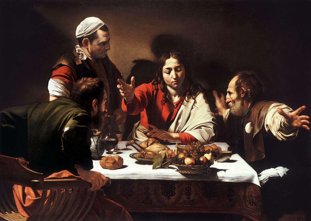 Караваджо - «Ужин в Эммаусе», 1601, по платёжному документу - 1602