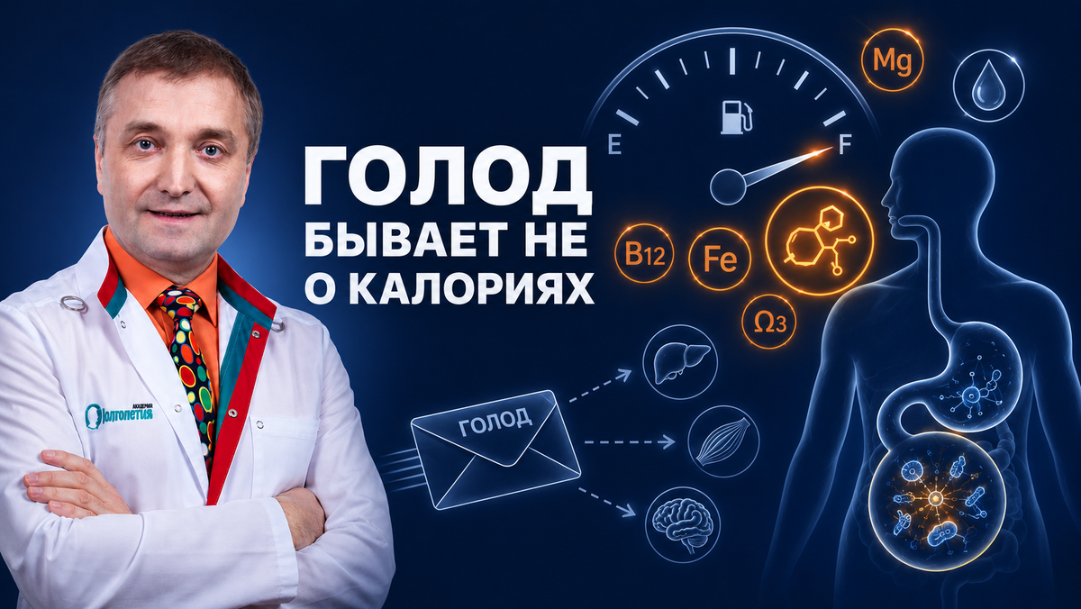 Скрытый голод: почему тело требует еду, когда калорий достаточно