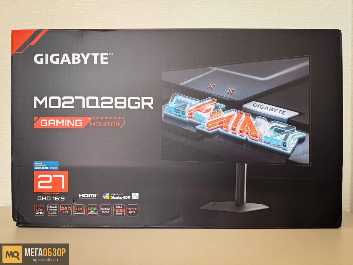    GIGABYTE MO27Q28GR обзор и тесты OLED-монитора 4-поколения с глянцевым покрытием MegaObzor.com