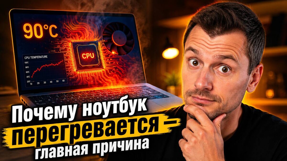 Вентилятор ноутбука, покрытый пылью; причина перегрева устройства.