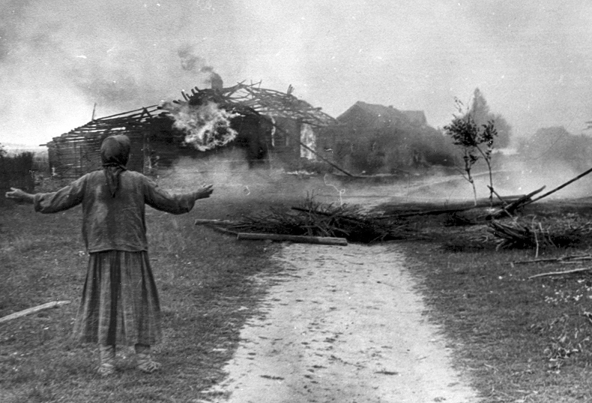 Даже в 20 веке пожары не ушли