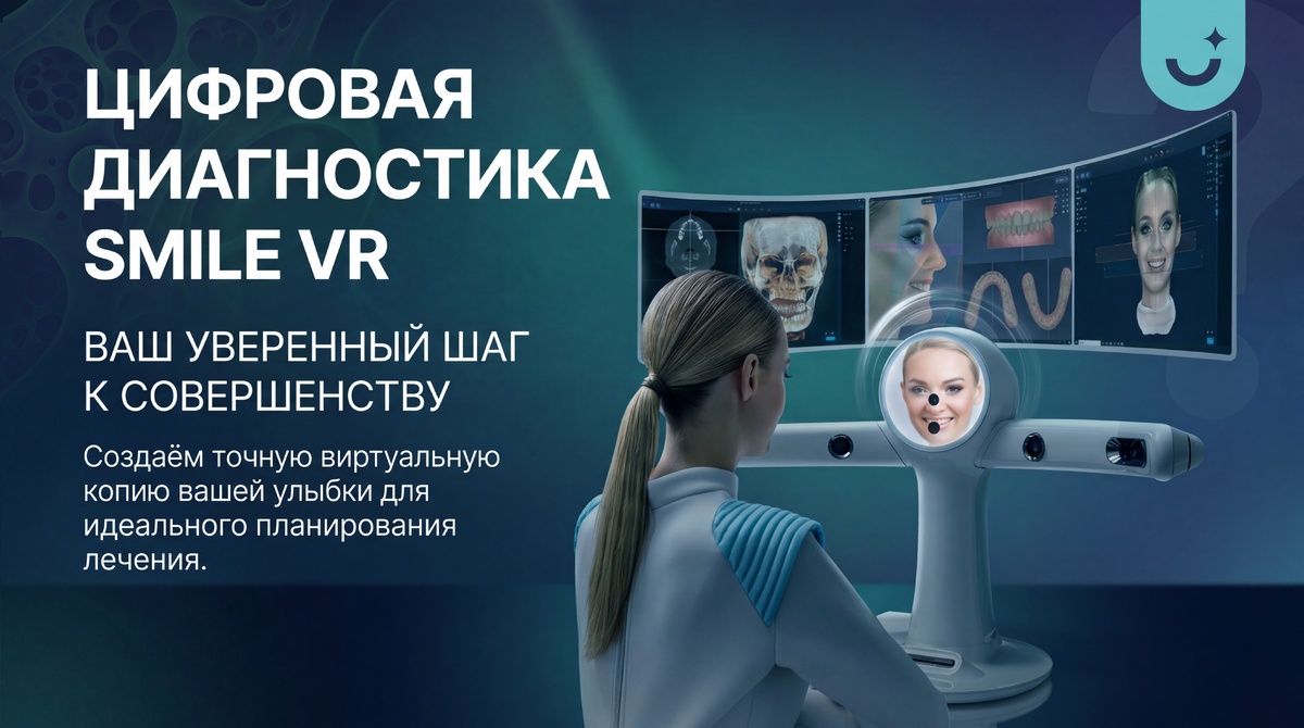Диагностика SmileVR Al для повышенной точности при восстановлении зубов. Иллюстрация предоставлена клиникой Smile-at-Once,