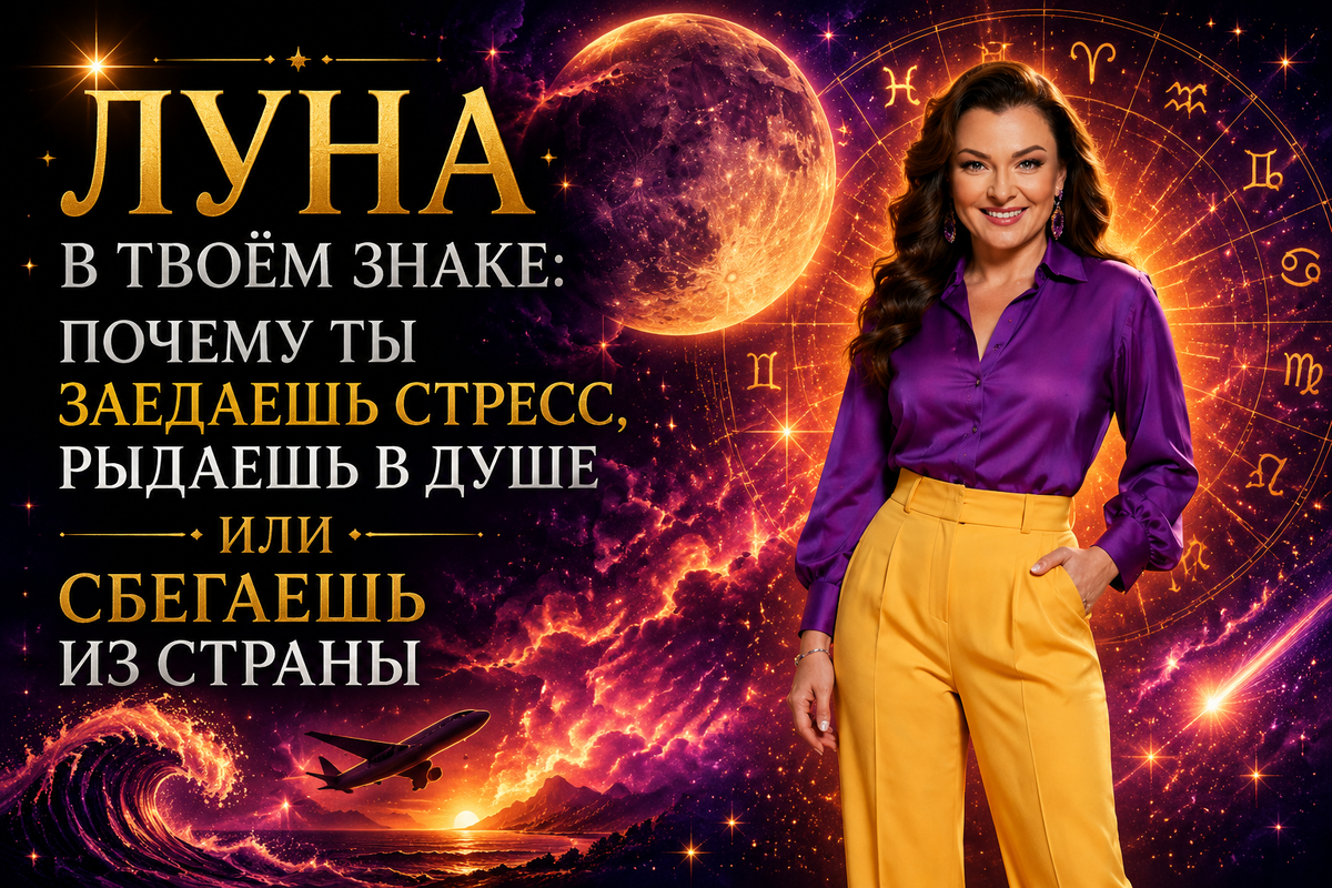 Луна в твоём знаке: почему ты заедаешь стресс, рыдаешь в душе или сбегаешь из страны
