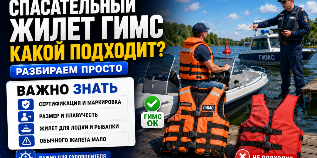 Спасательный жилет ГИМС — какие жилеты подходят для лодки и почему обычного мало