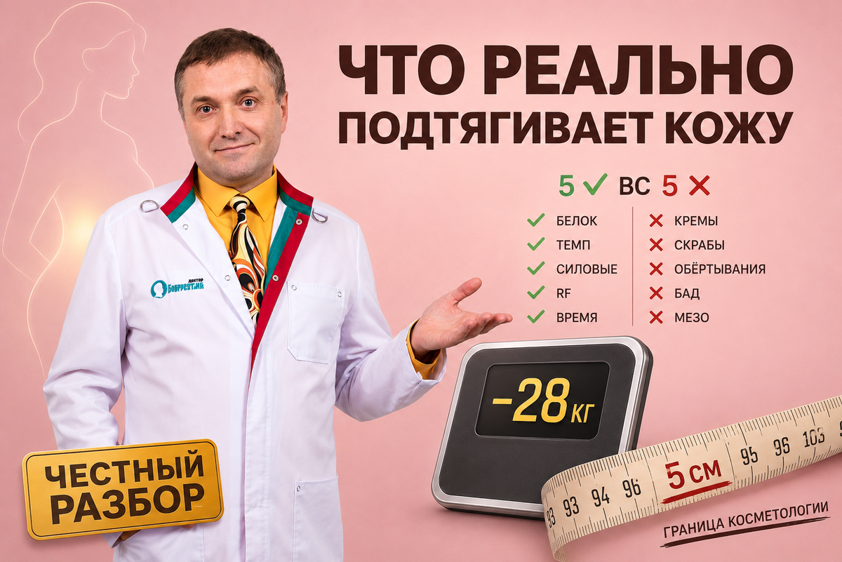 Обвисла кожа после похудения: 5 методов, которые реально работают, и 5 — обман