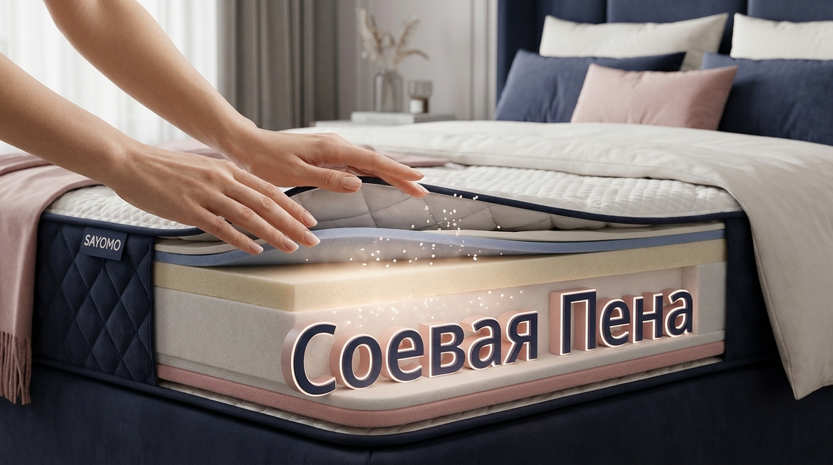   Выбор правильного матраса или подушки из соевой пены — это вклад в ваше самочувствие и энергию на каждый день. sayomosleep