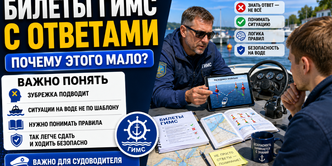 Билеты ГИМС с ответами: почему ответы не заменяют понимание правил