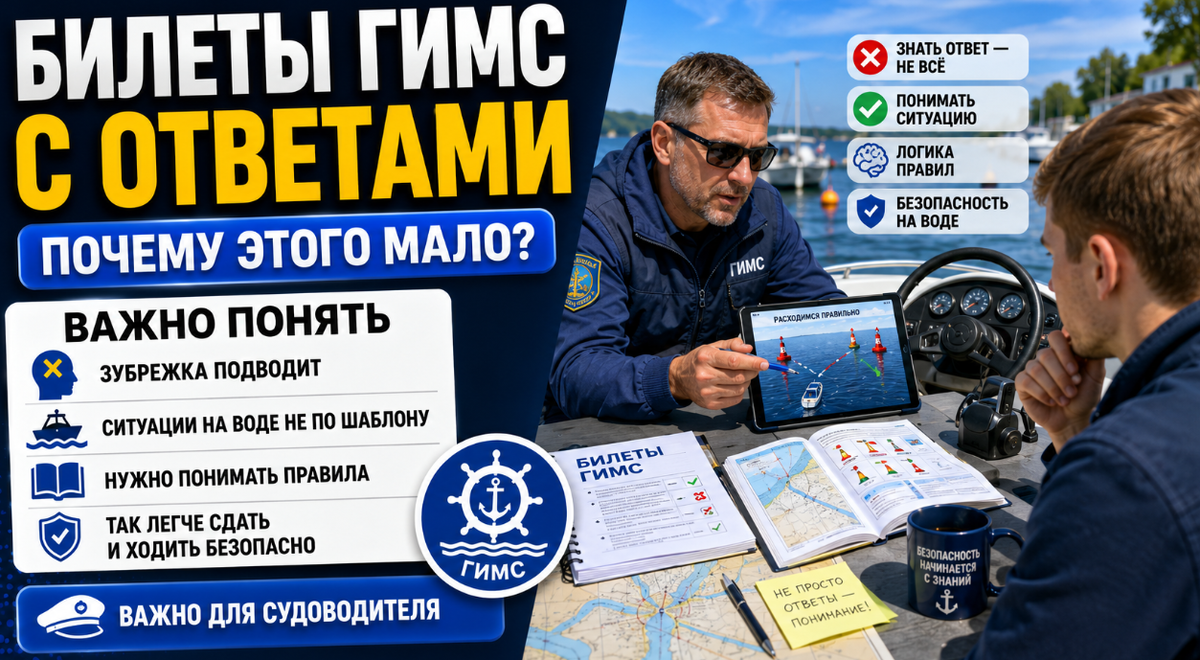 Билеты ГИМС с ответами: почему ответы не заменяют понимание правил