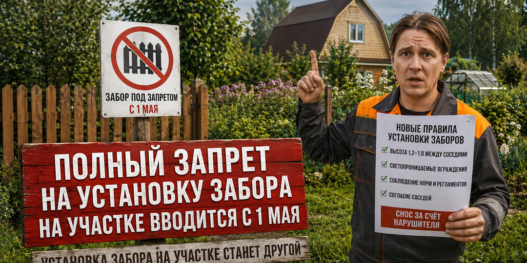 "Уже с 1 мая вводят полный запрет на установку забора на участке" - правда ли это? Разберем все по порядку