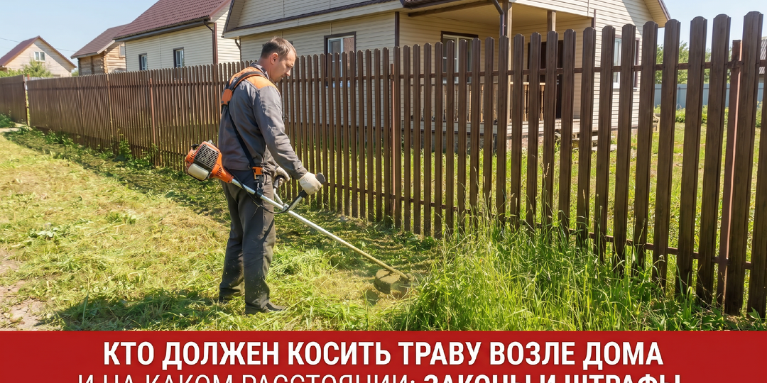 Кто должен косить траву на участке и на каком расстоянии нужно скашивать траву возле дома
