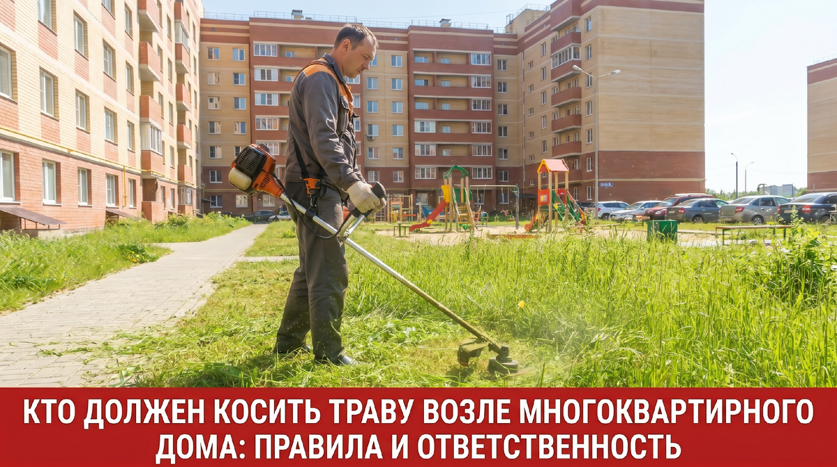 Кто должен косить траву возле многоквартирного дома - СТРОЙКОНСЬЕРЖ