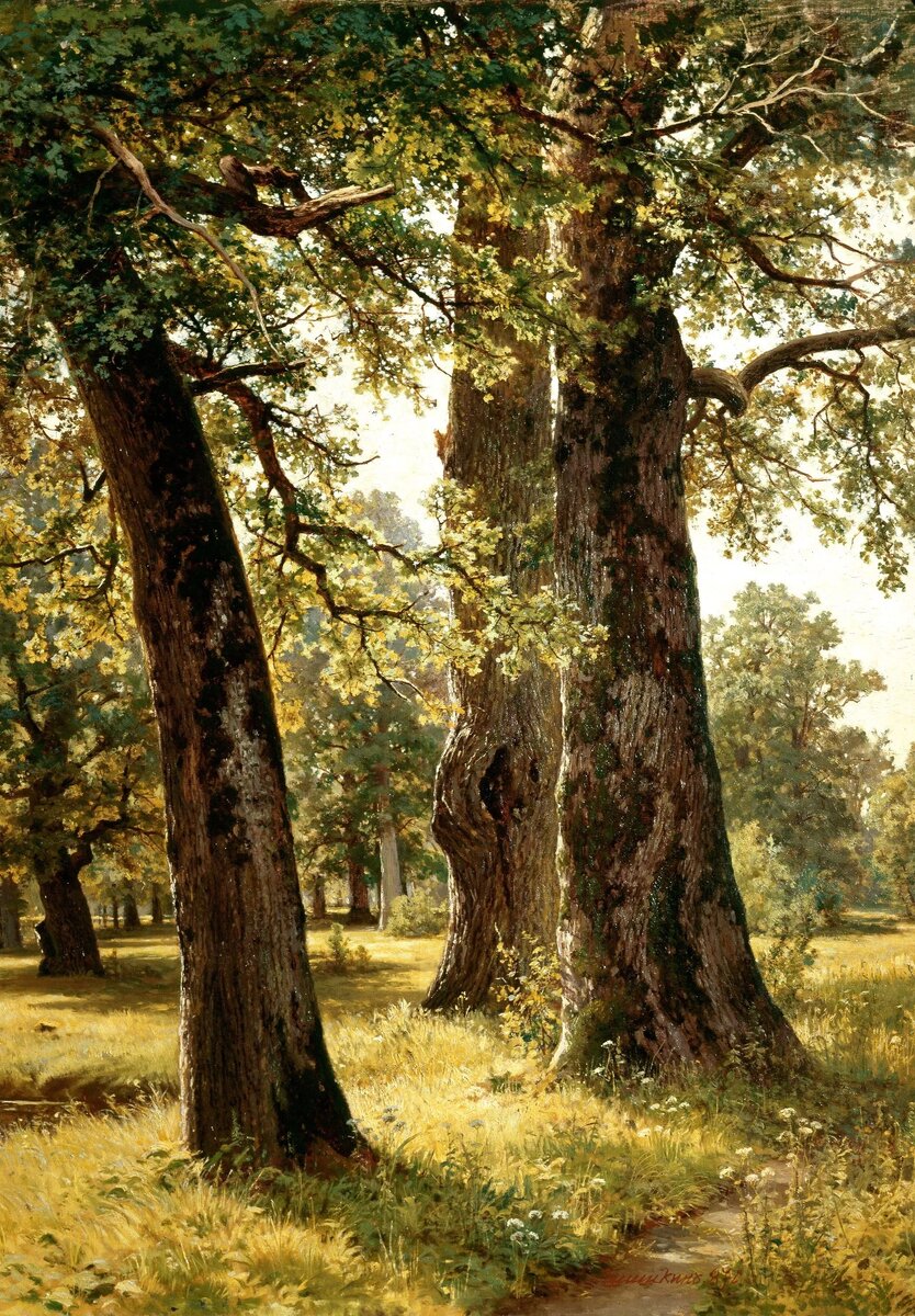 Иван Шишкин. Дубы. 1887
