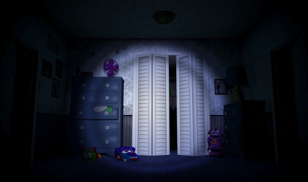 Основная комната игры «Five Nights at Freddy's 4» 2015г. 