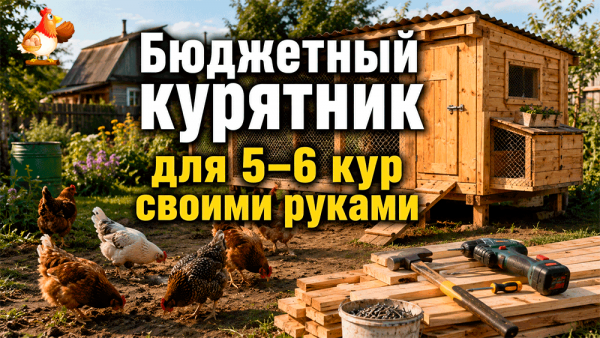 Бюджетный курятник для 5-6 кур своими руками – как построить без разорения, истерики и золотых насестов 😯🛖🐓