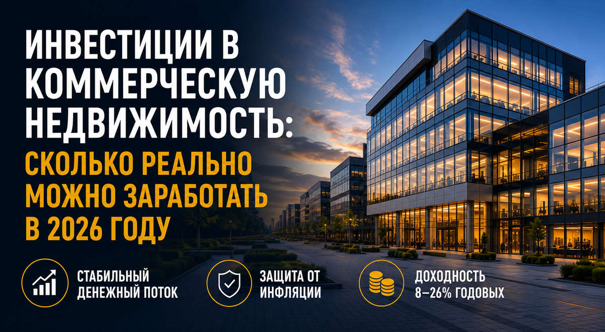Инвестиции в коммерческую недвижимость: сколько можно заработать в 2026 году 