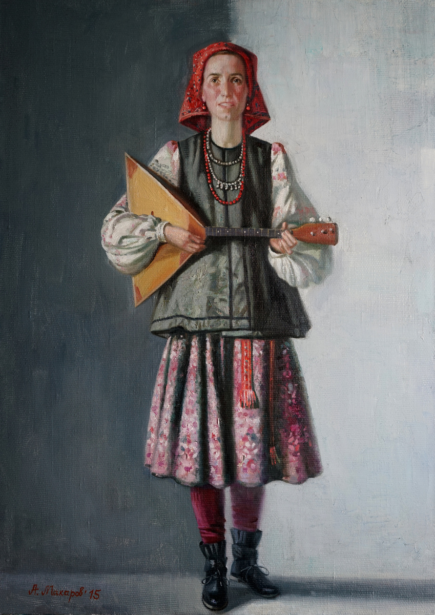 Антон Макаров "Частушка", 70х50, х.м. 2015 год