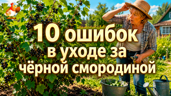 10 ошибок в уходе за чёрной смородиной, из-за которых урожай становится мелким, кислым и обидным