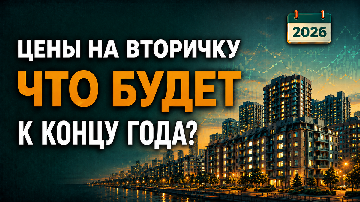 прогноз цен на вторичку (квартиры) до конца 2026 года