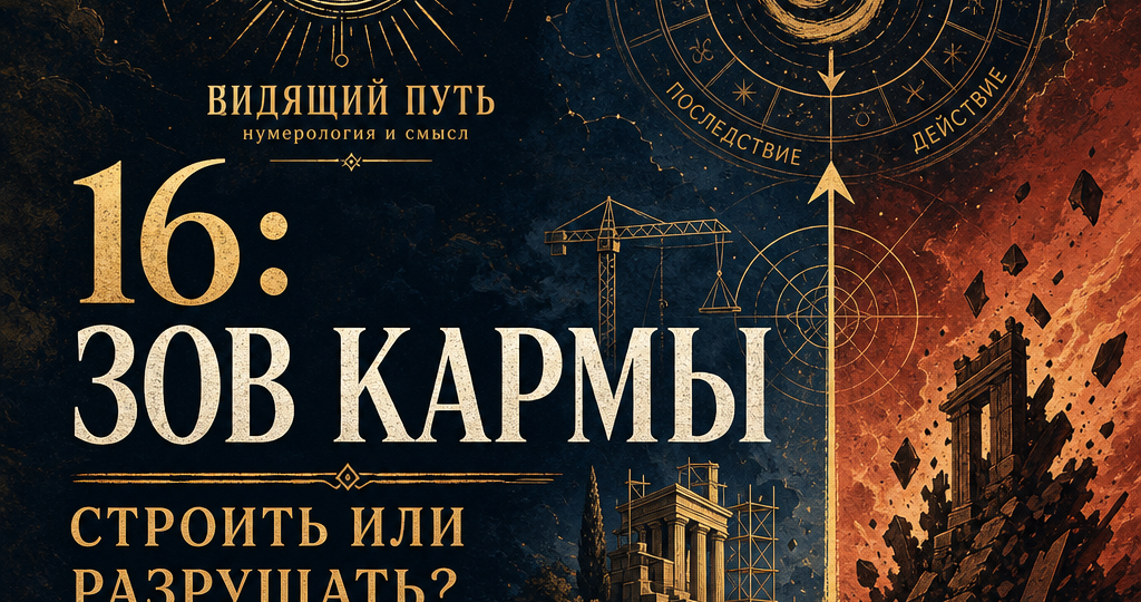 ЭТО ПРЕДУПРЕЖДЕНИЕ, НО НЕ ПРИГОВОР…РОЖДЕННЫЕ 16-ГО: ЗОВ КАРМЫ – СТРОИТЬ ИЛИ РАЗРУШАТЬ?