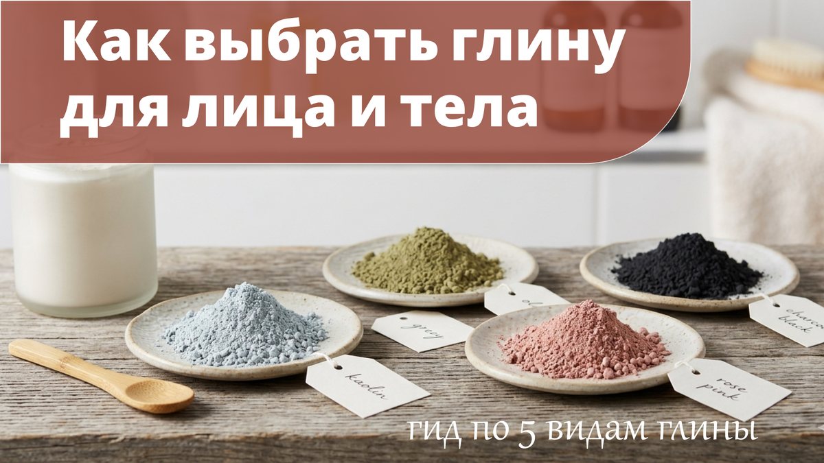 Как выбрать глину для лица и тела: гид по 5 видам (от белой до черной)