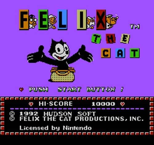 Заставка игры Felix the Cat (скриншот)