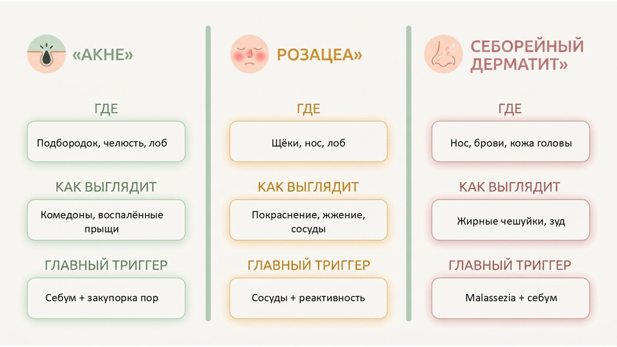 Три состояния — три разных причины