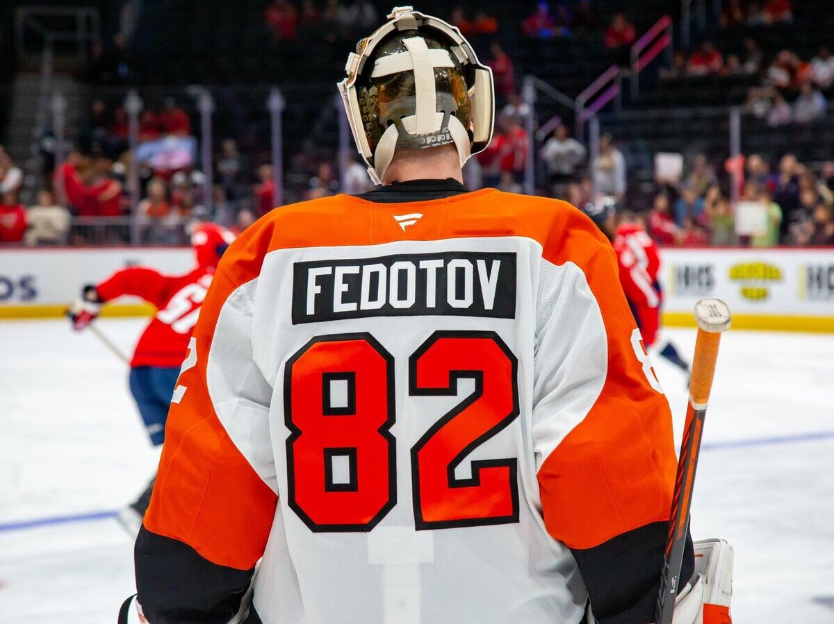    Голкипер "Филадельфии Флайерз" Иван Федотов | © Фото : twitter.com/nhlflyers