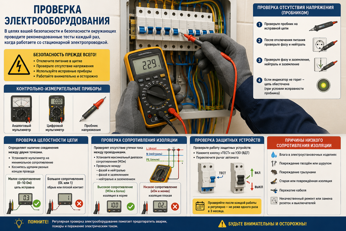 Проверка домашний электросети 