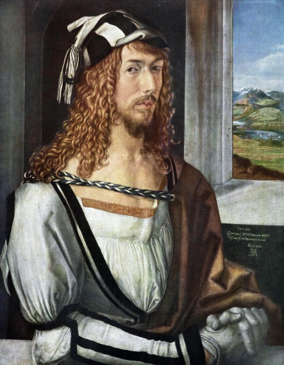 Альбрехт Дюрер. Автопоортрет, 1498.