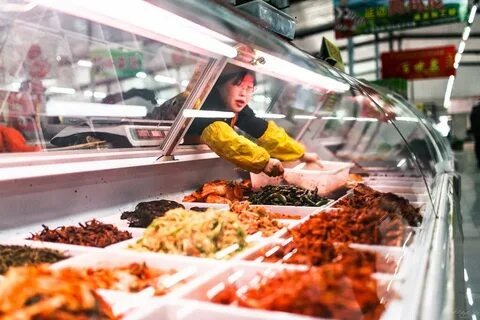 Китайский рынок с разделением продуктов