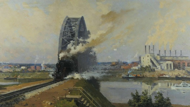 Александр Шиндыков. «Индустриальный пейзаж». 1958