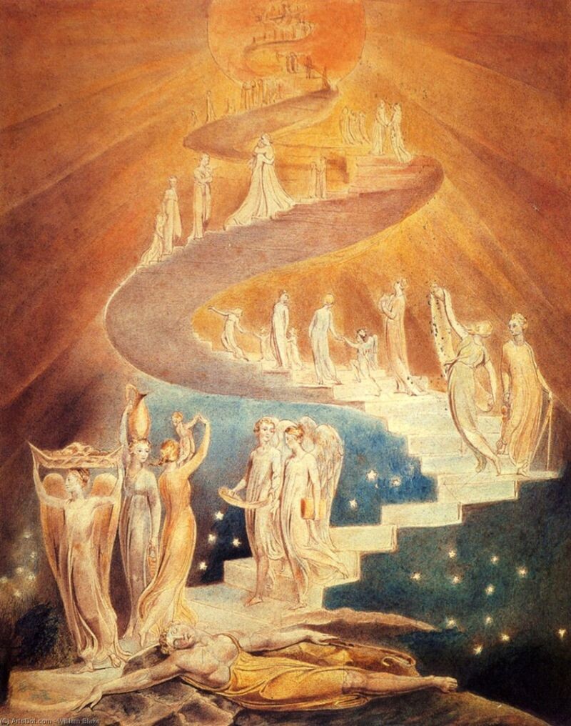 Уильям Блейк. «Лестница Иакова», 1799—1806