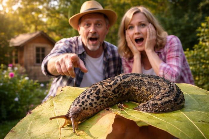 Леопардовый слизень (Limax maximus) — «новый» враг дачника: чем опасен, как бороться и избавиться от него. Обложка © Chat GPT