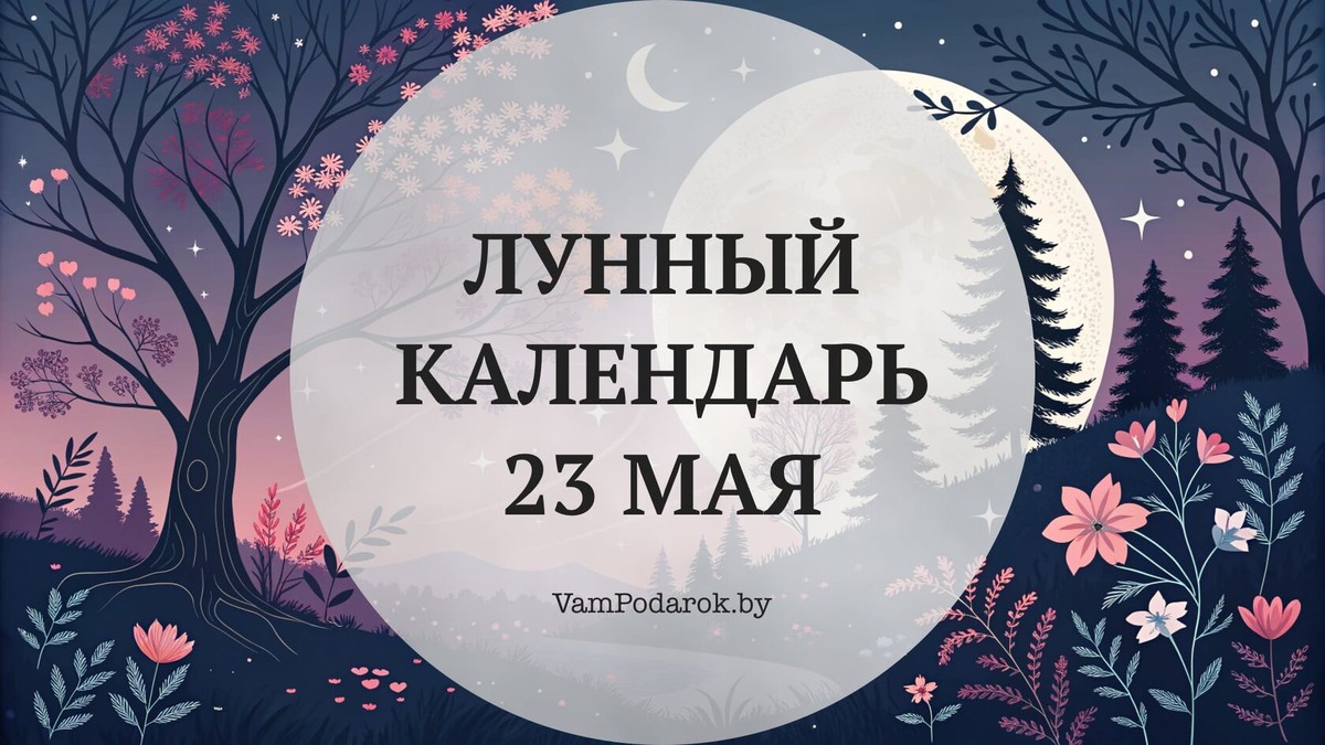 Лунный календарь на 23 мая 2026 года