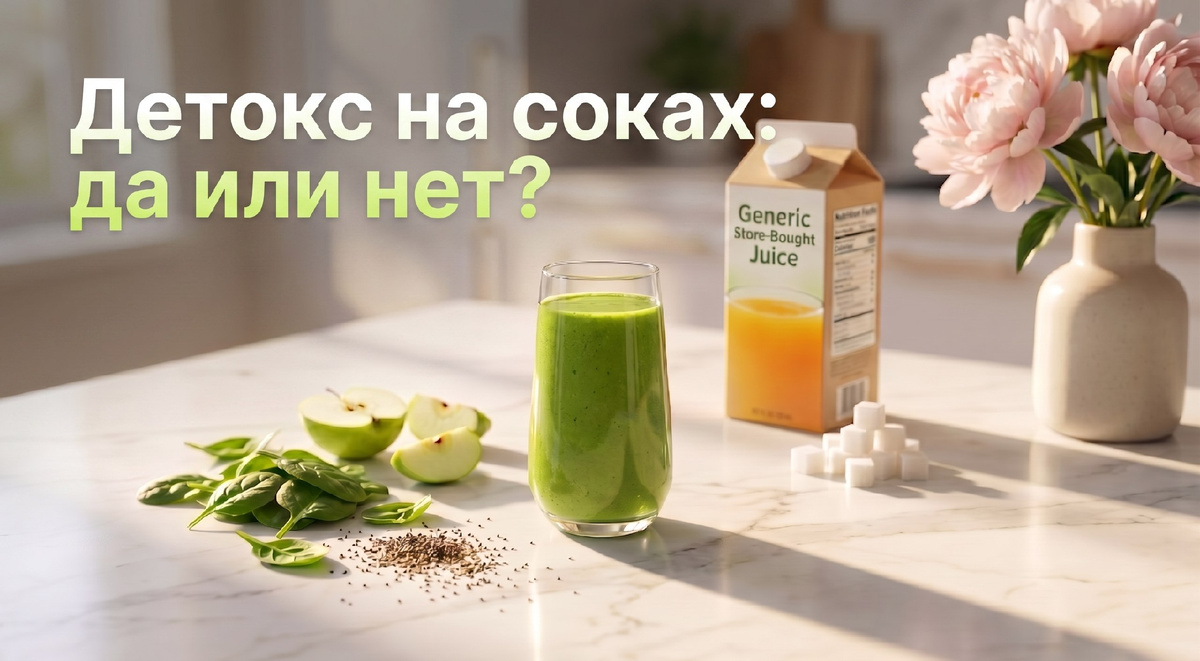 Весенний зёлёный полезный смузи