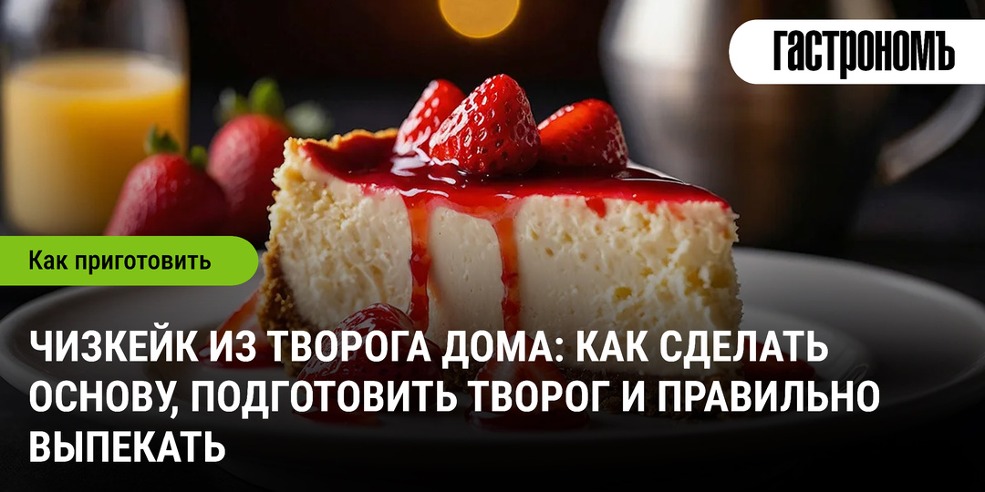 Чизкейк из творога дома: как сделать основу, подготовить творог и правильно выпекать