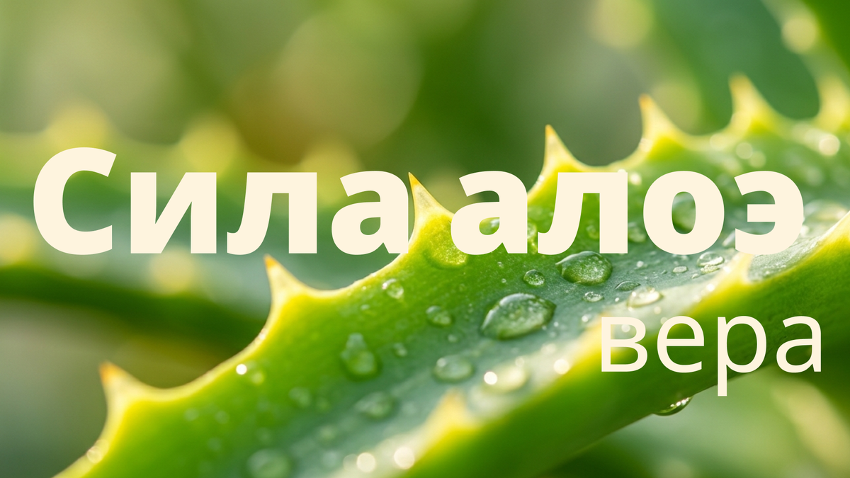 Алоэ вера - вечный хит красоты и спокойствия: разбираем, почему оно популярно 5 000 лет