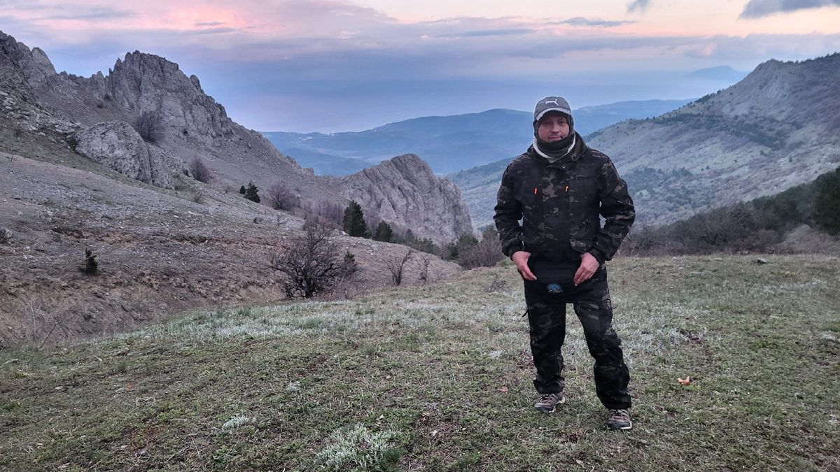 Красивый пейзаж крымских гор