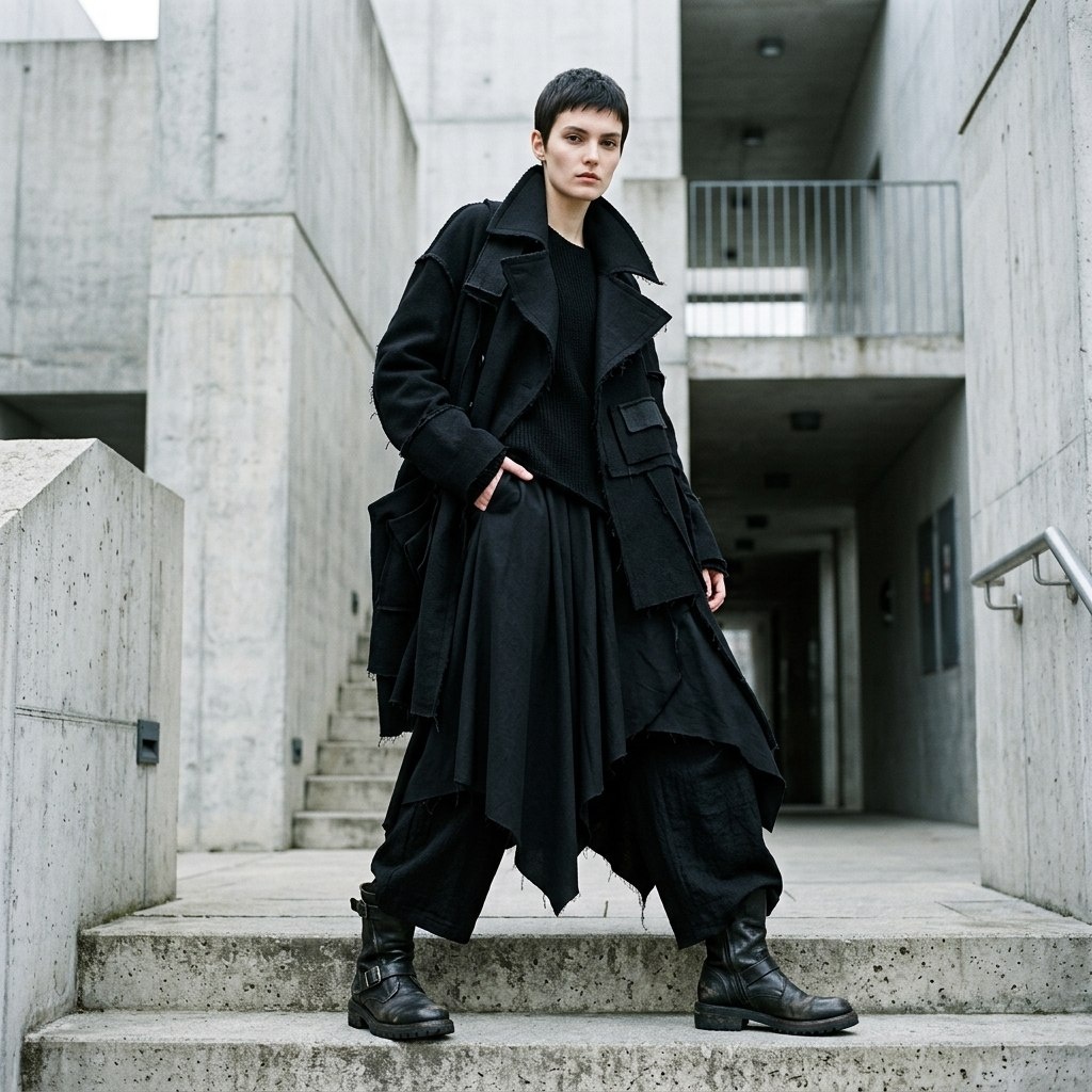 Основателями направления считаются Rei Kawakubo, Yohji Yamamoto и Martin Margiela.