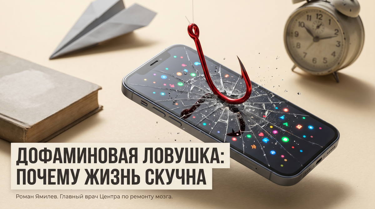    Дофаминовая ловушка и зависимость от телефона | Роман Ямилев. Главный в Мозгоправочной Роман Ямилев