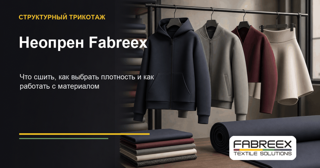 Неопрен Fabreex: что сшить, как выбрать плотность и как работать с материалом