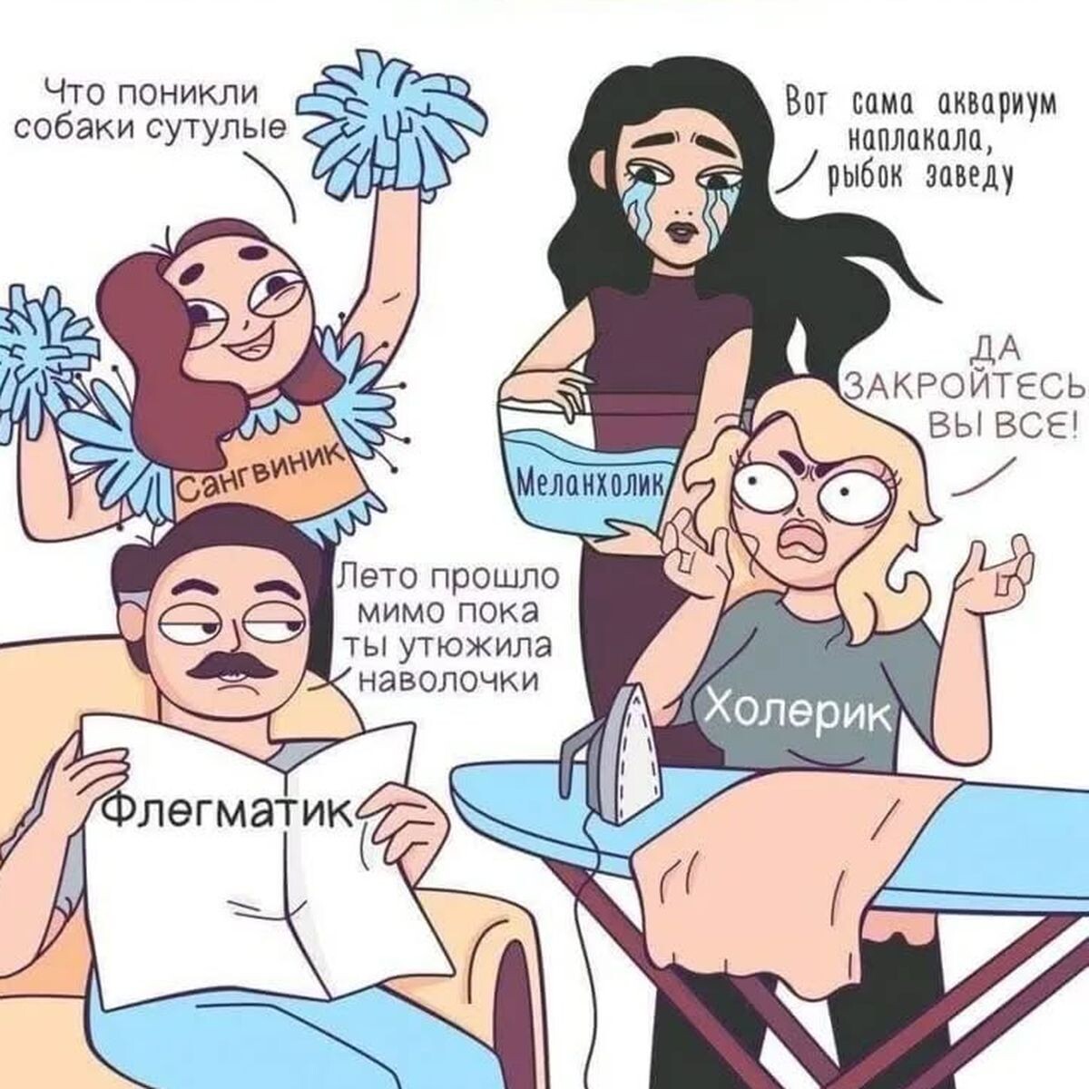 Типы темпераментов ->